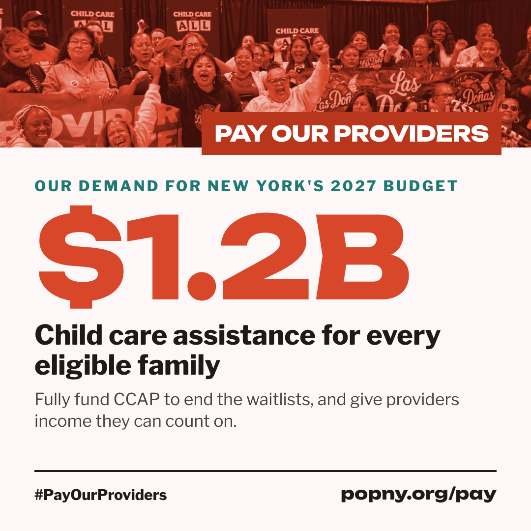 $1.2B: child care assistance for every eligible family. #PayOurProviders